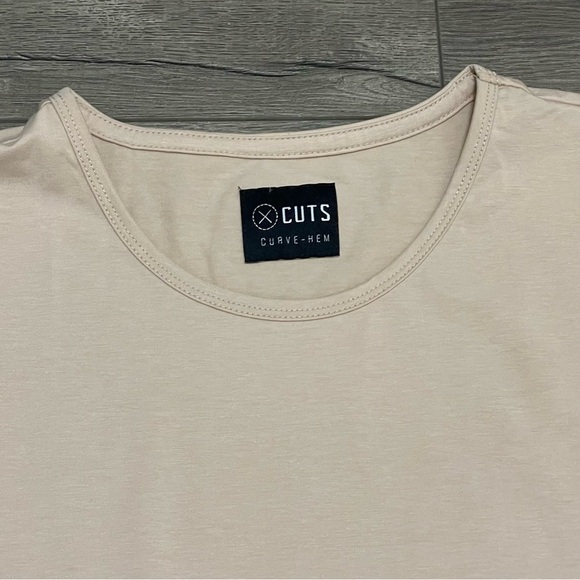 2 Cuts Clothing Long Sleeve Tee T-Shirt Crew Neck Curve Hem Pyca Pro Sz XL NEW - Picture 5 of 16